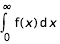 int(f(x);x;0;infini)